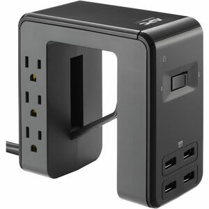 APC by Schneider Electric SurgeArrest Essential 6-Outlet Surge Suppressor/Protector - NEMA 5-15P - NEMA 5-15P - 1080 J - 120 V Input - 6 ft