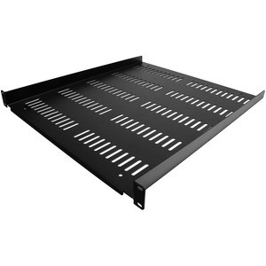 StarTech.com 1U Vented Server Rack Cabinet Shelf - Fixed 20" Deep Cantilever Rackmount Tray for 19" Data/AV/Network Enclosure w/Cage Nuts - 1U 19in vented server rack cabinet shelf/rackmount cantilever tray 20in deep - Universal fit in existing EIA/E