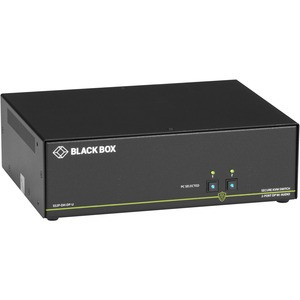 Black Box NIAP 3.0 Secure 2-Port Dual-Head DisplayPort KVM Switch - 2 Computer(s) - 1 Local User(s) - 3840 x 2160 - 4 x USB - Desktop - 6 x DisplayPort - TAA Compliant