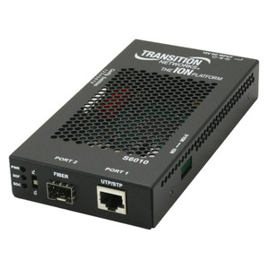 Transition Networks S6010 Media Converter - 1 x SC Ports - T1/E1 - 1.24 Mile - External
