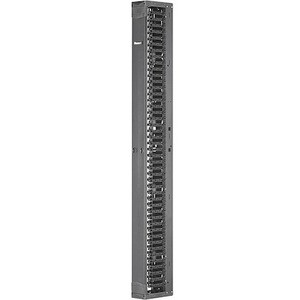 Panduit Cable Manager - Cable Manager - Black - 1 - Steel, Acrylonitrile Butadiene Styrene (ABS)