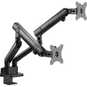 SIIG Aluminum Mechanical Spring Dual Monitor Mount - 17" to 32 - Supports Landscape or Portrait Orientation - VESA 75x75 & 100x100 - Supports Up to 17.6lb Load Capacity - Flexiable & Free Adjustment / Concealing cable Management design / Detachable V