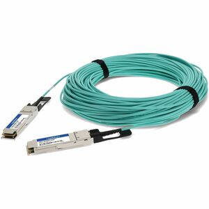 AddOn Fiber Optic Network Cable - 328.10 ft Fiber Optic Network Cable for Network Device - First End: 1 x QSFP+ Network - Second End: 1 x QSFP+ Network - 40 Gbit/s - 1 - TAA Compliant