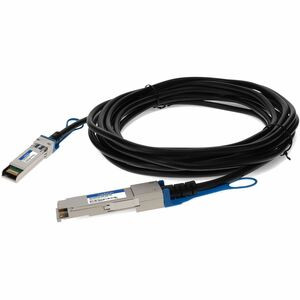 AddOn Twinaxial Network Cable - 6.56 ft Twinaxial Network Cable for Network Device, Transceiver - First End: 1 x QSFP28 Network - Second End: 1 x SFP28 Network - 25 Gbit/s - 30 AWG - Black - 1 - TAA Compliant