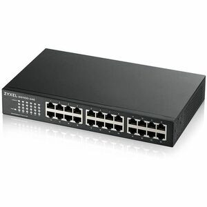 ZYXEL 24-Port GbE Unmanaged Switch - 24 Ports - 10/100/1000Base-T - 2 Layer Supported - 2 SFP Slots - Twisted Pair - Desktop, Rack-mountable - 2 Year Limited Warranty