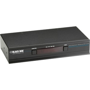 Black Box ServSwitch Wizard DVI Dual-Link (USB), 4-Port or 8-Port - 4 x 1 - 4 x DVI-I Video, 4 x Type B USB - Rack-mountable, Desktop