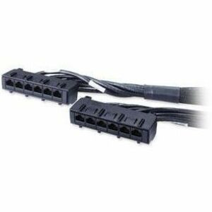 APC Cat.6 UTP CMR Data Distribution Cable - RJ-45 Female - RJ-45 Female - 25ft - Black