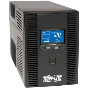 Tripp Lite by Eaton UPS SmartPro 1500VA 900W 120V Line-Interactive Sine Wave UPS - 8 Outlets LCD USB Tower - 2.3 Minute Full Load - 5 x NEMA 5-15R - Surge-protected, 5 x NEMA 5-15R - UPS-protected