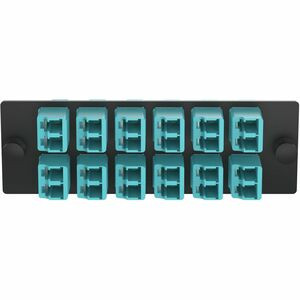 Panduit Opticom 10Gig FAP12WAQDLCZ Duplex Multimode Fiber Optic Patch Panel - 12 x LC - 12 Port(s) - 12 x RJ-11 - 12 x