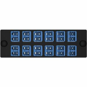 Panduit FAP12WBUDLCZ Duplex Singlemode Fiber Optic Patch Panel - 12 x LC - 12 Port(s) - 12 x RJ-11 - 12 x
