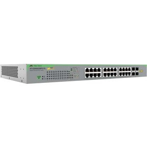 Allied Telesis GS950/28PS V2 Ethernet Switch - 24 Ports - Manageable - Gigabit Ethernet - 10/100/1000Base-T, 100/1000Base-X - 2 Layer Supported - Modular - 4 SFP Slots - 95 W Power Consumption - 185 W PoE Budget - Twisted Pair, Optical Fiber - PoE Po
