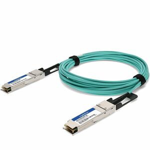 AddOn Fiber Optic Network Cable - 22.97 ft Fiber Optic Network Cable for Network Device - First End: 1 x QSFP+ Network - Male - Second End: 1 x QSFP+ Network - Male - 40 Gbit/s - 1 - TAA Compliant
