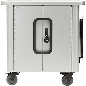 Bretford PureCharge Cart 20 for iPad and iPad mini - 1 Shelf - 4 Casters - Steel - 36.3" Width x 21.8" Depth x 38.2" Height - Platinum - For 20 Devices