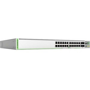 Allied Telesis CentreCom GS980MX/28 Layer 3 Switch - 24 Ports - Manageable - Gigabit Ethernet, 10 Gigabit Ethernet - 10/100/1000Base-T, 10GBase-X - 3 Layer Supported - Modular - 39 W Power Consumption - Optical Fiber, Twisted Pair - Rack-mountable, W