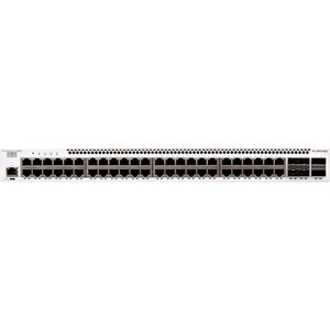 Fortinet FortiSwitch 548D Ethernet Switch - 48 Ports - Manageable - 40 Gigabit Ethernet, 10 Gigabit Ethernet, Gigabit Ethernet - 40GBase-X, 10GBase-X, 1000Base-T - 2 Layer Supported - Modular - Optical Fiber, Twisted Pair - 1U High - Rack-mountable