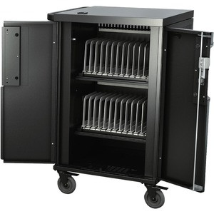 Bretford Core X Cart - 2 Shelf - 29.5" Width x 26" Depth x 44.5" Height - Steel Frame - For 24 Devices