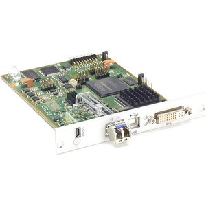 Black Box Extender Module - For Data Networking, Optical Network - 1 x LC Network, 1 x DVI-I, 1 x Type B USB, 1 x Mini USB - Optical Fiber - Single-mode - 1 x Expansion Slots - TAA Compliant