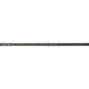 Eaton Metered Input rack PDU, 0U, L6-30P input, 5.76 kW max, 200-240V, 24A, 10 ft cord, Single-phase, Outlets: (36) C13 Outlet grip, (6) C19 Outlet grip - NEMA L6-30P - 36 x IEC 60320 C13, 6 x IEC 60320 C19 - 230 V AC - 5760 W - Network (RJ-45) - 38U
