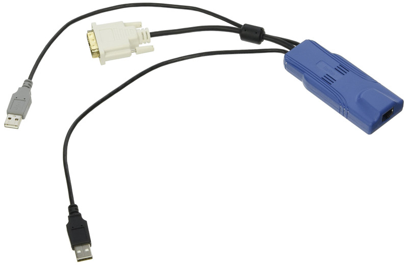 Raritan USB/DVI KVM Cable - DVI/USB KVM Cable for KVM Switch, Monitor, Mouse - First End: 1 x DVI-D Digital Video - Male, 2 x USB Type A - Male - 64