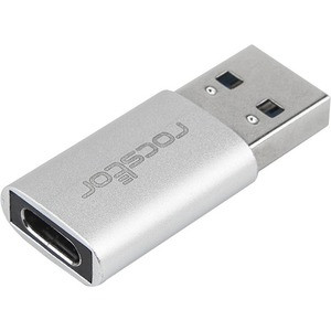 Rocstor Premium USB 3.0 to USB C Slim Aluminum Adapter - USB Type-C - 1 x Type 1 x USB 3.0 Type Male - 1 x Type C Female USB - Aluminum Case - USB 3.0 HI-SPEED USB TYPE A to USB-C M/F SLIM/COMPACT - USB 3.0 Type C Female - Type A USB 3.0 USB Male - N