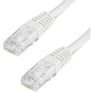 StarTech.com 3ft CAT6 Ethernet Cable - White Molded Gigabit - 100W PoE UTP 650MHz - Category 6 Patch Cord UL Certified Wiring/TIA - 3ft White CAT6 Ethernet cable delivers Multi Gigabit 1/2.5/5Gbps & 10Gbps up to 160ft - 650MHz - Fluke tested to ANSI/