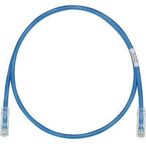 Panduit Cat.6 UTP Patch Network Cable - 30 ft Category 6 Network Cable for Network Device - First End: 1 x RJ-45 Network - Male - Second End: 1 x RJ-45 Network - Male - Patch Cable - Gold Plated Contact - 28 AWG - Blue