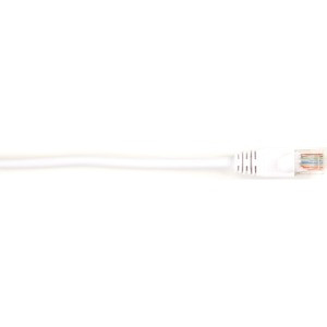 Black Box Connect Cat.6 UTP Patch Network Cable - 7 ft Category 6 Network Cable for Network Device - First End: 1 x RJ-45 Network - Male - Second End: 1 x RJ-45 Network - Male - 1 Gbit/s - Patch Cable - Gold Plated Contact - CM - 26 AWG - White