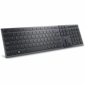Dell Premier KB900 Keyboard - Wireless Connectivity - Bluetooth - 2.40 GHz - USB Interface Multimedia, Calculator, Mute, Play/Pause, Adjustable Backlighting, Print Hot Key(s) - ChromeOS - PC, Mac - Scissors Keyswitch - Graphite