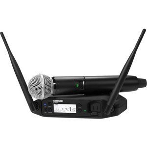 Shure GLXD24+/SM58 Digital Wireless Handheld System with SM58 Vocal Microphone - 2.40 GHz to 5.80 GHz Operating Frequency - 20 Hz to 20 kHz Frequency Response - 100 ft Operating Range