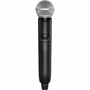 Shure GLXD2+/SM58 Digital Wireless Dual Band Handheld Transmitter with SM58 Vocal Mic - 2.40 GHz to 5.80 GHz Operating Frequency - 20 Hz to 20 kHz Frequency Response - 100 ft Operating Range