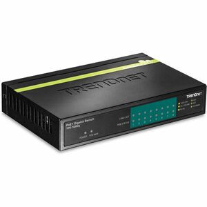 TRENDnet 8-Port Gigabit PoE+ Switch, 8 x Gigabit PoE+ Ports, 123W PoE Power Budget, 16 Gbps Switching Capacity, Desktop Switch, Ethernet Network Switch, Metal, Lifetime Protection, Black, TPE-TG80G - 8-port Gigabit GREENnet PoE+ Switch