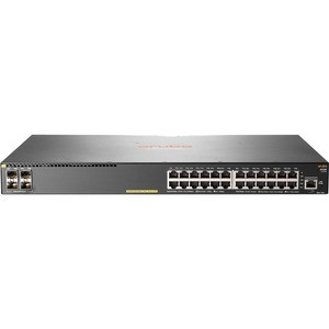 HPE Aruba 2930F 24G PoE+ 4SFP Switch - 24 Ports - Manageable - Gigabit Ethernet - 10/100/1000Base-T, 1000Base-X - 3 Layer Supported - Modular - 4 SFP Slots - Twisted Pair, Optical Fiber - 1U High - Rack-mountable, Desktop - Lifetime Limited Warranty