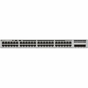 Cisco Catalyst 9200 C9200L-48P-4G Layer 3 Switch - 48 Ports - Manageable - Gigabit Ethernet - 10/100/1000Base-T, 1000Base-X - 3 Layer Supported - Modular - 4 SFP Slots - 1000 W Power Consumption - 740 W PoE Budget - Twisted Pair, Optical Fiber - 1U H