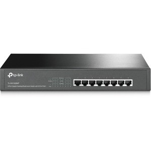 TP-Link TL-SG1008MP - 8-Port Gigabit PoE Switch - 8 PoE+ Ports @153W - Rackmount - Plug & Play - Sturdy Metal - Shielded Ports - Overload Protection w/ Port Priority