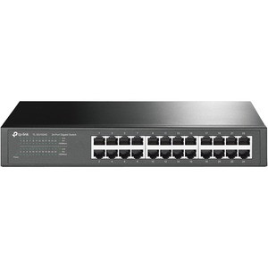 TP-Link TL-SG1024S - 24-Port Gigabit Desktop/Rackmount Ethernet Switch - Plug & Play - Shielded Ports - Sturdy Metal - Fanless Quiet - Traffic Optimization - Unmanaged