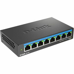 D-Link 8-Port Multi-Gigabit Unmanaged Switch - 8 Ports - 2.5 Gigabit Ethernet, Gigabit Ethernet - 2.5GBase-T, 10/100/1000Base-T - 2 Layer Supported - 8.59 W Power Consumption - Twisted Pair