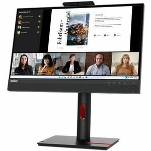 Lenovo ThinkCentre TIO22GEN5 22" Class Webcam Full HD LED Monitor - 16:9 - Black - 21.5" Viewable - In-plane Switching (IPS) Technology - WLED Backlight - 1920 x 1080 - 16.7 Million Colors - 250 Nit - 4 ms - 75 Hz Refresh Rate - HDMI - DisplayPort - 