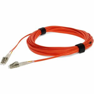 AddOn 12m LC (Male) to LC (Male) Orange OM2 Duplex Fiber OFNR (Riser-Rated) Patch Cable - 100% compatible and guaranteed to work
