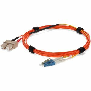 AddOn 3m LC (Male) to SC (Male) Orange OM1 & OS1 Duplex Fiber Mode Conditioning Cable - 100% compatible and guaranteed to work