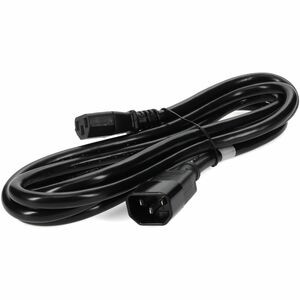6ft C13 Female to C14 Male 14AWG 100-250V at 10A Black Power Cable - 100% compatible and guaranteed to work