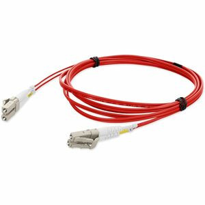 AddOn 5m LC (Male) to LC (Male) Red OM1 Duplex Fiber OFNR (Riser-Rated) Patch Cable - 100% compatible and guaranteed to work