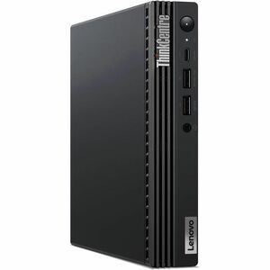 Lenovo ThinkCentre M80q Gen 4 12E90001US Desktop Computer - Intel Core i5 13th Gen i5-13500T Tetradeca-core (14 Core) 1.60 GHz - 16 GB RAM DDR5 SDRAM - 256 GB M.2 PCI Express NVMe 4.0 x4 SSD - Tiny - Black - Intel Q670 Chip - Windows 11 Pro - Intel U