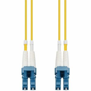 AddOn Fiber Optic Duplex Patch Network Cable - 49.20 ft Fiber Optic Network Cable for Transceiver, Network Device - First End: 2 x LC Network - Male - Second End: 2 x LC Network - Male - Patch Cable - OFNR - 9/125 µm - Yellow - 1
