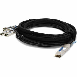 AddOn Avaya/Nortel AA1404031-E6 to Intel XDACBL3M Compatible TAA Compliant 40GBase-CU QSFP+ to 4xSFP+ Direct Attach Cable (Passive Twinax, 3m) - 100% compatible and guaranteed to work