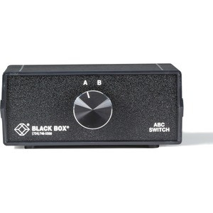 Black Box 100-Mbps ABC Manual Switch - 6" Width x 6.3" Depth x 2.5" Height