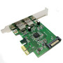 HP 608151-001 DUAL USB PORT SUPERSPEED 3.0 PCI-E CARD FOR Z400/Z800 WORKSTATIONS. REFURBISHED. IN STOCK.