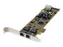 STARTECH - DUAL PORT PCI EXPRESS GIGABIT ETHERNET PCIE NETWORK CARD ADAPTER - POE/PSE - NETWORK ADAPTER (ST2000PEXPSE). NEW FACTORY SEALED. IN STOCK.