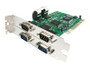 STARTECH - 4 PORT PCI RS232 SERIAL ADAPTER CARD WITH 16550 UART - SERIAL ADAPTER(PCI4S550N). NEW FACTORY SEALED. IN STOCK.