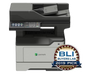  Description: MB2546ADWE MLTFUNC LASERPR 46PPM 1200DPI

Lexmark MB2546adwe - Multifunction printer - B/W - laser - 8.5 in x 14 in (original) - A4/Legal (media) - up to 44 ppm (copying) - up to 44 ppm (printing) - 350 sheets - 33.6 Kbps - USB 2.0, Gigabit LAN, Wi-Fi(n), USB 2.0 host

Mid-size workgroups can work fast and still run economically with the MB2546adwe, the Wi-Fi-equipped up-to 46 page-per-minute multifunction product with long-life components that rarely need replacement. Harness the power of the standard multi-core processor and 1 GB of memory to simultaneously handle tasks like print, copy, scan and fax, all while supporting your interaction with the 4.3-inch e-Task touch screen. A standard two-sided document feeder adds powerful batch scanning capabilities. A durable steel frame, available extra input trays and toner cartridges that can print up to 10,000 pages all minimize interruptions.

WHAT'S IN THE BOX
Lexmark MB2546adwe multifunction laser printer
Up to 3,000 pages return program toner cartridge
Return program imaging unit
Software and documentation CD
Setup guide or sheet (network and local attachment)
Power cord(s)
Statement of limited warranty / guarantee
Stability sheet and safety sheet or booklet
Lexmark Cartridge Collection Program information
LEXMARK MB2546ADWE
Mid-size workgroups can work fast and still run economically with the MB2546adwe, the Wi-Fi-equipped up-to 46 page-per-minute multifunction product with long-life components that rarely need replacement. Harness the power of the standard multi-core processor and 1 GB of memory to simultaneously handle tasks like print, copy, scan and fax, all while supporting your interaction with the 4.3-inch e-Task touch screen. A standard two-sided document feeder adds powerful batch scanning capabilities. A durable steel frame, available extra input trays and toner cartridges that can print up to 10,000 pages all minimize interruptions.