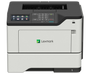 Description: MS622DE

Lexmark MS622de - Printer - B/W - Duplex - laser - A4/Legal - 1200 x 1200 dpi - up to 50 ppm - capacity: 650 sheets - USB 2.0, Gigabit LAN, USB 2.0 host

The Lexmark MS622de prints up to 50 pages per minute and offers the convenience and versatility of e-Task, enhanced security and lower energy consumption. A 1-GHz dual-core processor, 1 GB of memory and available hard drive maximize performance, while long-life imaging unit, higher toner yields and available extra input trays minimize interruptions. Control it all via a tablet-like 4.3-inch touch screen with the e-Task interface. A compact footprint helps it fit in your space and its durable frame is designed for longevity. Finally, innovative font outlining technology makes even the smallest grey text crisp and clear.

WHAT'S IN THE BOX
Lexmark MS622de laser printer
Up to 6,000 pages return program toner cartridge
Up to 60,000 pages return program imaging unit
Software and documentation CD
Setup guide or sheet (network and local attachment)
Power cord(s)
Statement of limited warranty/guarantee
Stability sheet and safety sheet or booklet
Lexmark Cartridge Collection Program information
KEY SELLING POINTS
Get up to 50-page-per-minute printing
Tackle your printing workload with the power of a 1-GHz dual-core processor with up to 1 GB of memory and optional hard drive
Lexmark’s full-spectrum security architecture helps keep your information safe—on the document, the device, over the network, and everywhere in between
Intuitive 4.3-inch color touch screen offers smooth, tablet-like interaction
Maximum input capacity of 2300 pages means fewer interruptions
Device is rated EPEAT Silver and ENERGY STAR certified